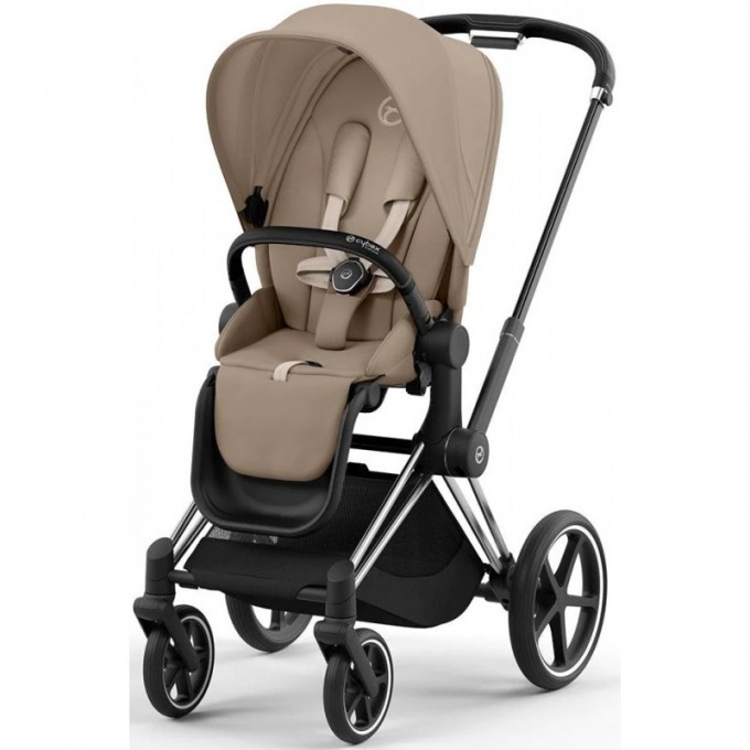 Stroller Cybex Priam 4.0 2 in 1 Cozy Beige chassis Chrome Black