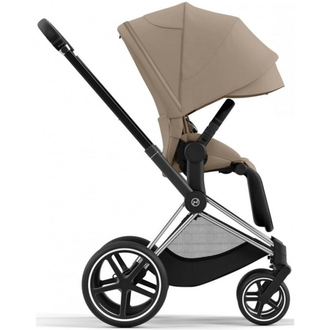 Коляска Cybex Priam 4.0 2 в 1 Cozy Beige шасси Chrome Black