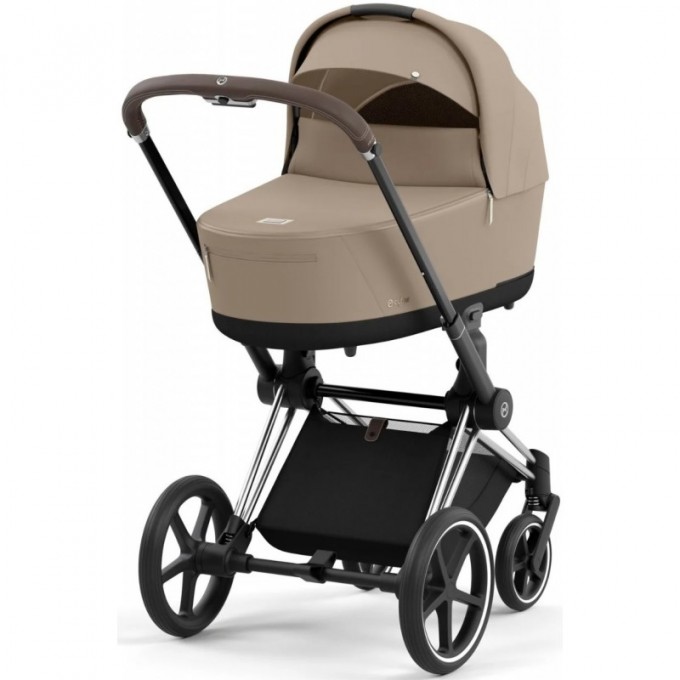 Коляска Cybex Priam 4.0 2 в 1 Cozy Beige шасі Chrome Brown