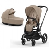 Cybex Priam 4.0 коляска 2 в 1 Cozy Beige шасси Matt Black