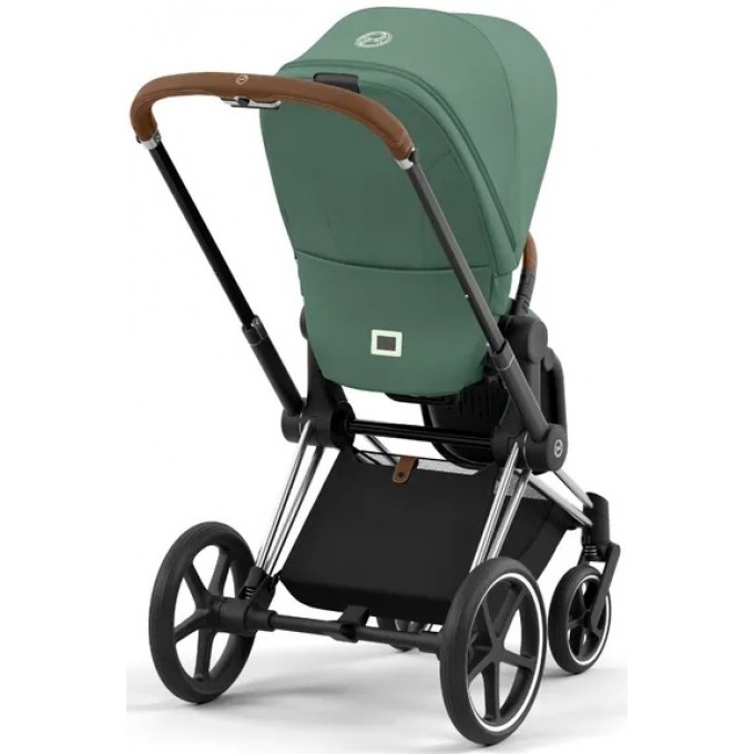 Stroller Cybex Priam 4.0 2 in 1 Leaf Green chassis Chrome Brown