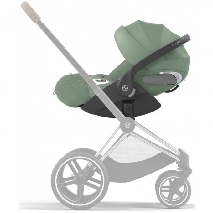 Stroller Cybex Priam 4.0 3 in 1 Leaf Green chassis Chrome Brown