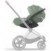 Stroller Cybex Priam 4.0 3 in 1 Leaf Green chassis Rosegold