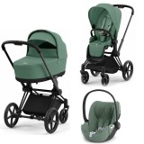 Cybex Priam 4.0 коляска 3 в 1 Leaf Green шасі Matt Black