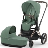 Cybex Priam 4.0 Stroller 2 in 1 Leaf Green chassis Rosegold