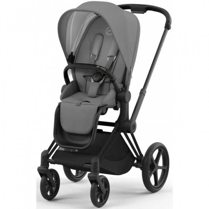 Коляска Cybex Priam 4.0 2 в 1 Mirage Gray шасси Matt Black