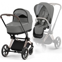 Cybex Priam 4.0 коляска 2 в 1 Mirage Gray шасі Rosegold