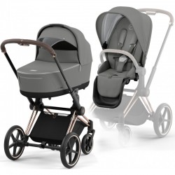 Коляска Cybex Priam 4.0 2 в 1 Mirage Gray шасси Rosegold