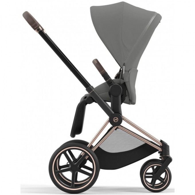 Коляска Cybex Priam 4.0 3 в 1 Mirage Grey шасі Rosegold