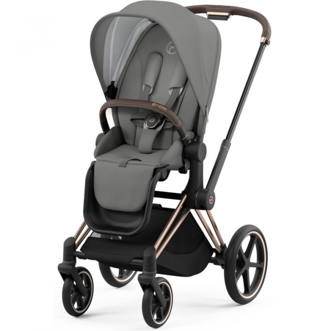 Stroller Cybex Priam 4.0 3 in 1 Mirage Grey chassis Rosegold