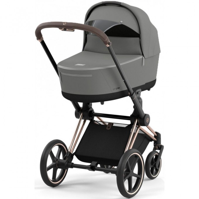 Stroller Cybex Priam 4.0 3 in 1 Mirage Grey chassis Rosegold