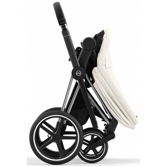 Stroller Cybex Priam 4.0 2 in 1 Off White chassis Chrome Black