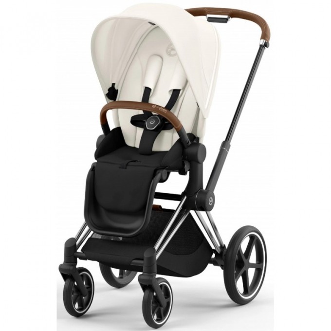 Коляска Cybex Priam 4.0 2 в 1 Off White шасі Chrome Brown