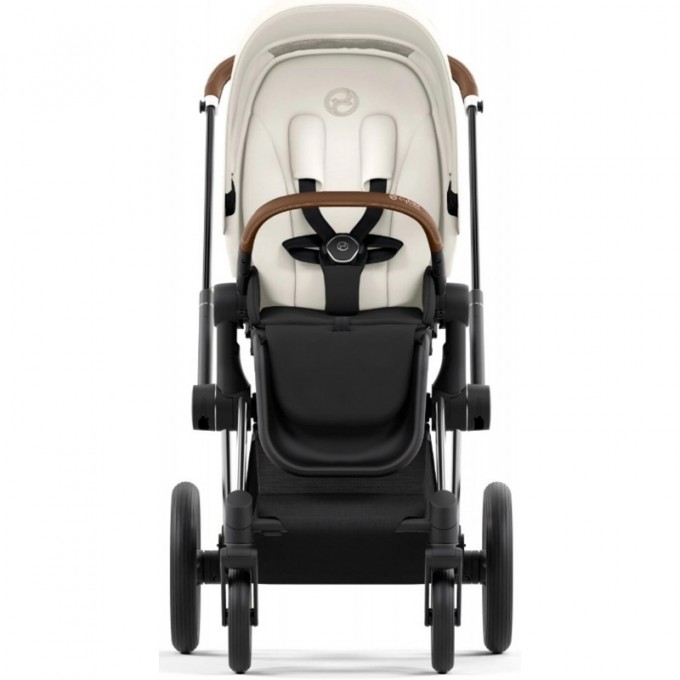 Stroller Cybex Priam 4.0 2 in 1 Off White chassis Chrome Brown