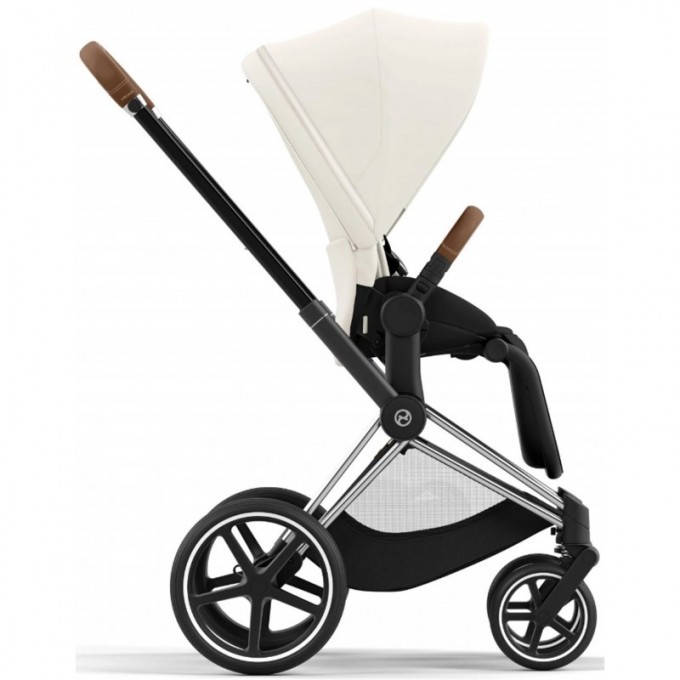 Коляска Cybex Priam 4.0 2 в 1 Off White шасси Chrome Brown