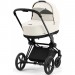 Stroller Cybex Priam 4.0 2 in 1 Off White chassis Matt Black