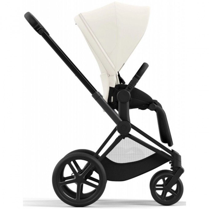 Stroller Cybex Priam 4.0 2 in 1 Off White chassis Matt Black