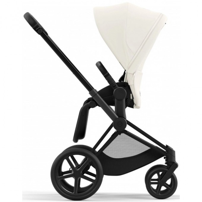 Stroller Cybex Priam 4.0 2 in 1 Off White chassis Matt Black