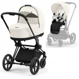 Cybex Priam 4.0 коляска 2 в 1 Off White шасси Matt Black