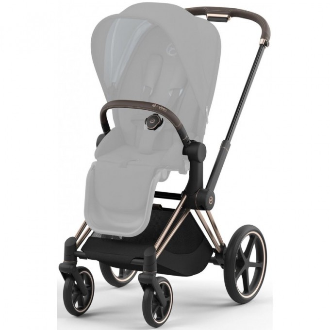 Stroller Cybex Priam 4.0 2 in 1 Off White chassis Rosegold