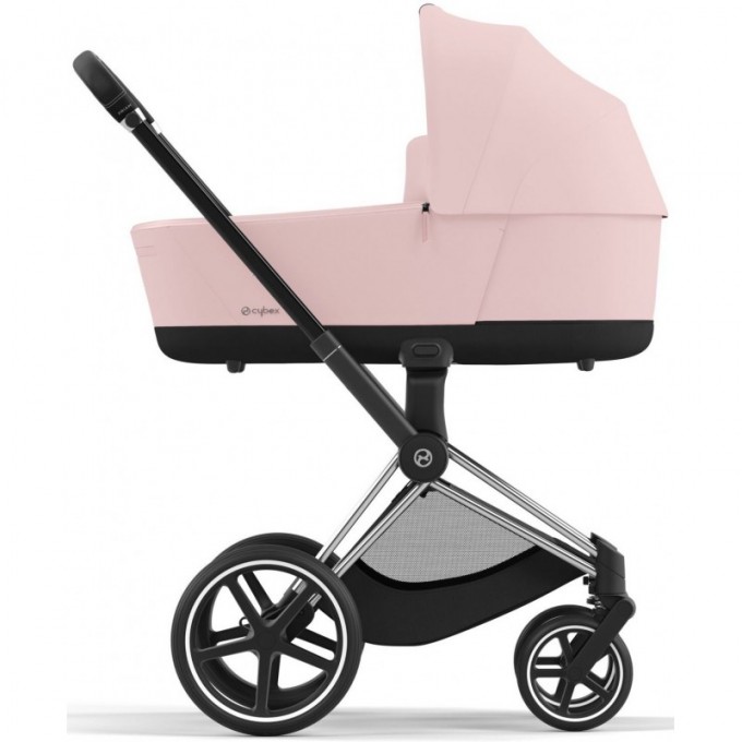 Stroller Cybex Priam 4.0 2 in 1 Peach Pink chassis Chrome Black