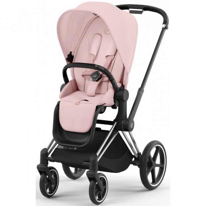 Коляска Cybex Priam 4.0 2 в 1 Peach Pink шасі Chrome Black