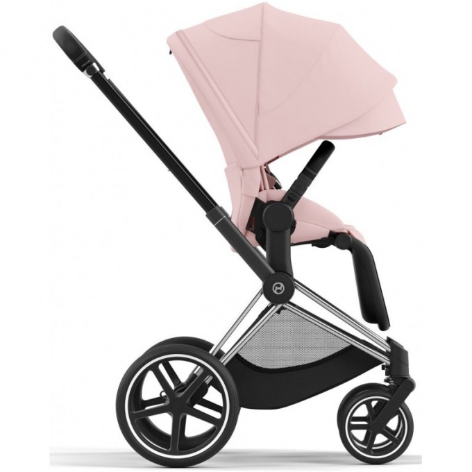 Коляска Cybex Priam 4.0 2 в 1 Peach Pink шасі Chrome Black