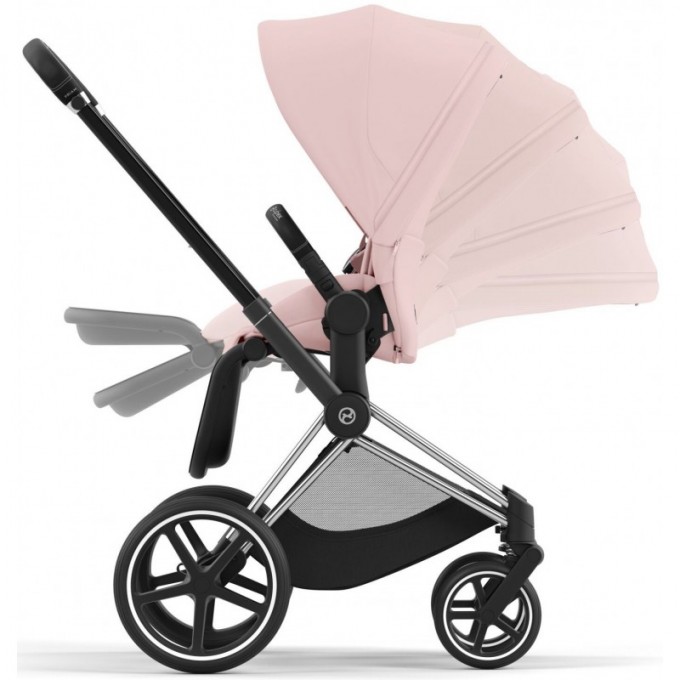 Коляска Cybex Priam 4.0 2 в 1 Peach Pink шасси Chrome Black