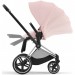 Stroller Cybex Priam 4.0 2 in 1 Peach Pink chassis Chrome Black