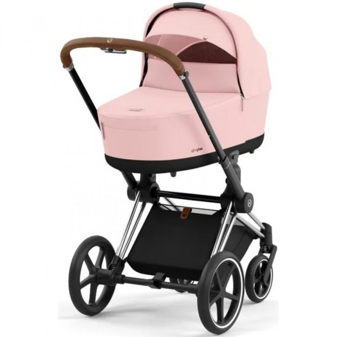 Коляска Cybex Priam 4.0 2 в 1 Peach Pink шасі Chrome Brown