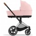 Коляска Cybex Priam 4.0 2 в 1 Peach Pink шасі Chrome Brown