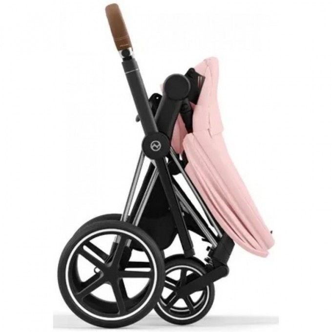 Stroller Cybex Priam 4.0 2 in 1 Peach Pink chassis Chrome Brown