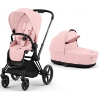 Cybex Priam 4.0 коляска 2 в 1 Peach Pink шасси Matt Black