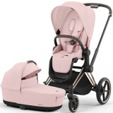 Cybex Priam 4.0 коляска 2 в 1 Peach Pink шасі Rosegold