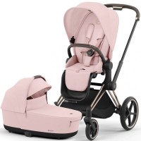 Cybex Priam 4.0 Stroller 2 in 1 Peach Pink chassis Rosegold