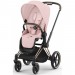 Коляска Cybex Priam 4.0 3 в 1 Peach Pink шасі Rosegold