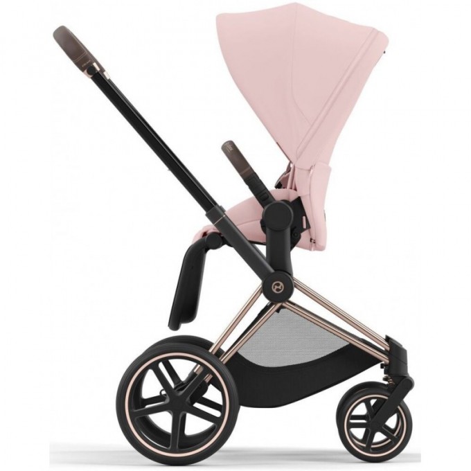 Stroller Cybex Priam 4.0 3 in 1 Peach Pink chassis Rosegold