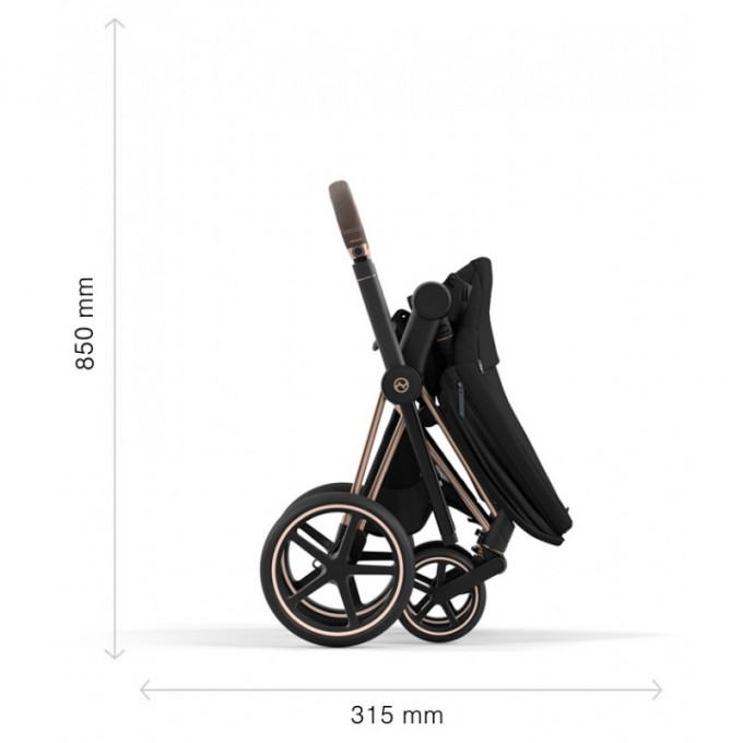 Коляска Cybex Priam 4.0 3 в 1 Peach Pink шасі Rosegold