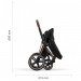 Stroller Cybex Priam 4.0 3 in 1 Peach Pink chassis Matt Black