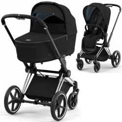 Коляска Cybex Priam 4.0 2 в 1 Sepia Black шасси Chrome Black