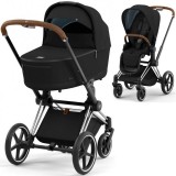 Cybex Priam 4.0 коляска 2 в 1 Sepia Black шасси Chrome Brown