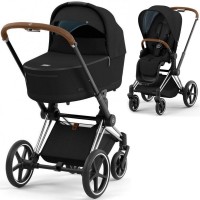 Cybex Priam 4.0 коляска 2 в 1 Sepia Black шасі Chrome Brown