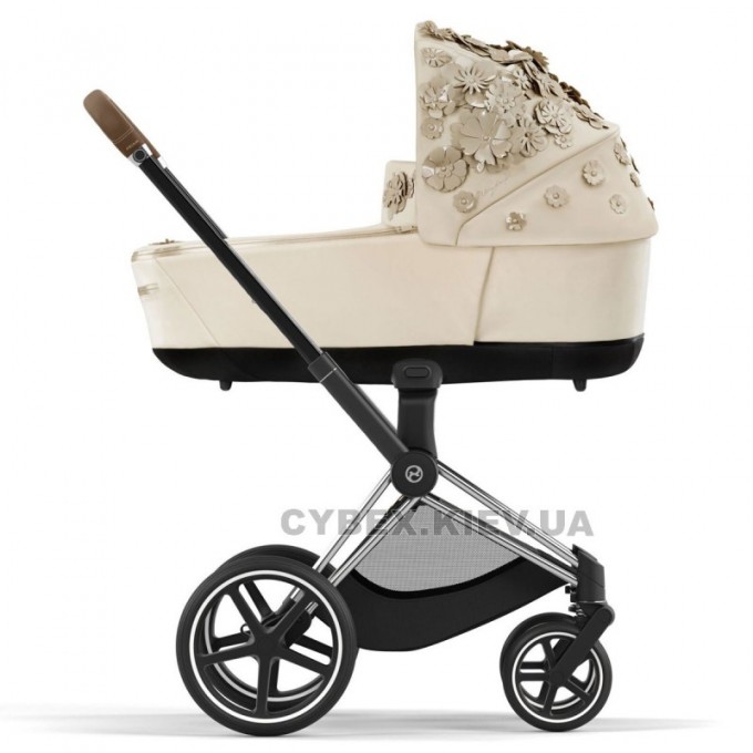 Коляска Cybex Priam 4.0 2 в 1 Simply Flowers Beige шасі Chrome Brown