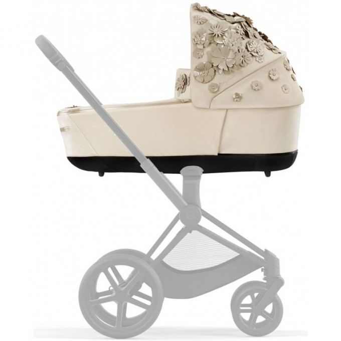 Коляска Cybex Priam 4.0 2 в 1 Simply Flowers Beige шасси Matt Black