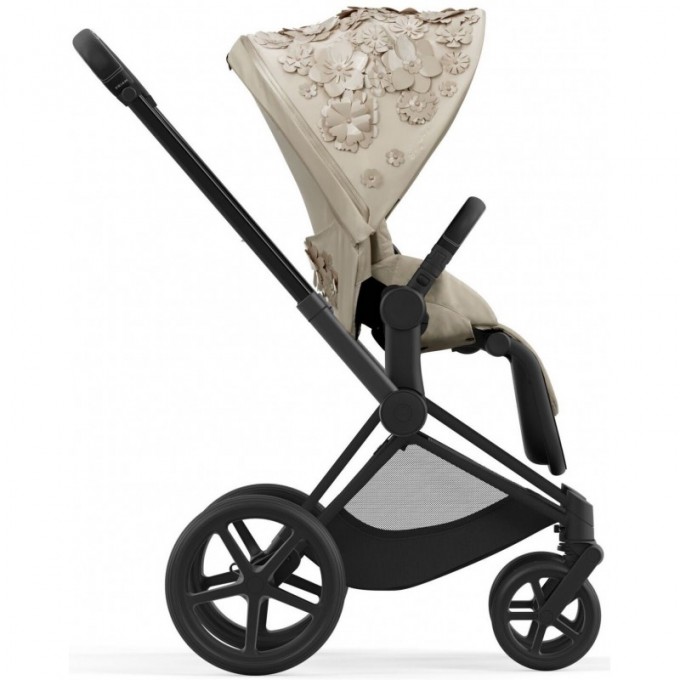 Коляска Cybex Priam 4.0 2 в 1 Simply Flowers Beige шасси Matt Black