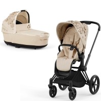 Stroller Cybex Priam 4.0 2 in 1 Simply Flowers Beige chassis Matt Black