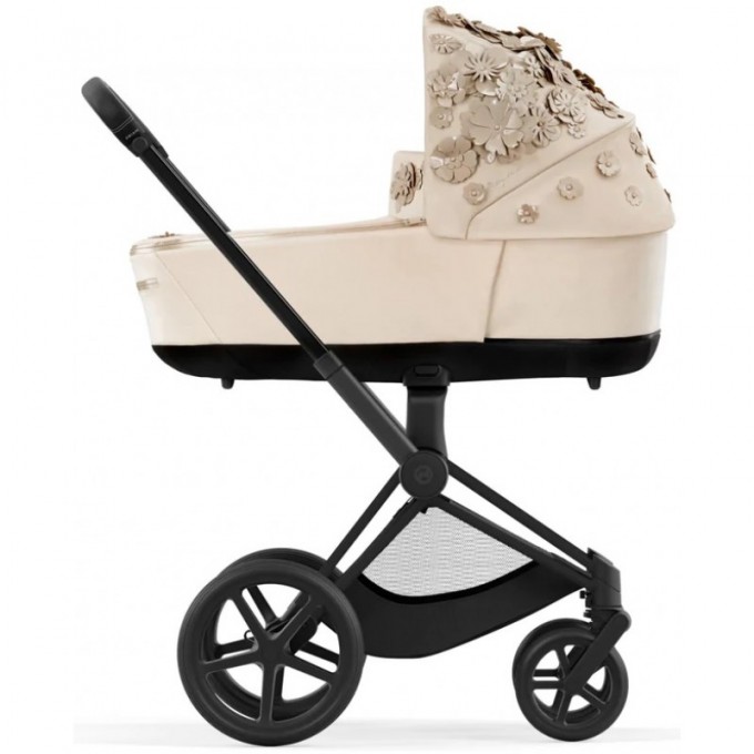 Коляска Cybex Priam 4.0 2 в 1 Simply Flowers Beige шасси Matt Black