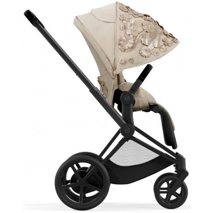 Коляска Cybex Priam 4.0 2 в 1 Simply Flowers Beige шасі Matt Black