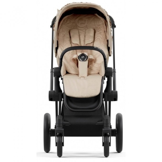 Коляска Cybex Priam 4.0 2 в 1 Simply Flowers Beige шасси Matt Black