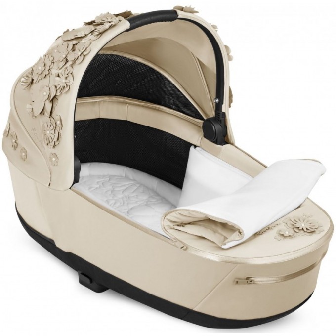 Коляска Cybex Priam 4.0 2 в 1 Simply Flowers Beige шасі Rose Gold